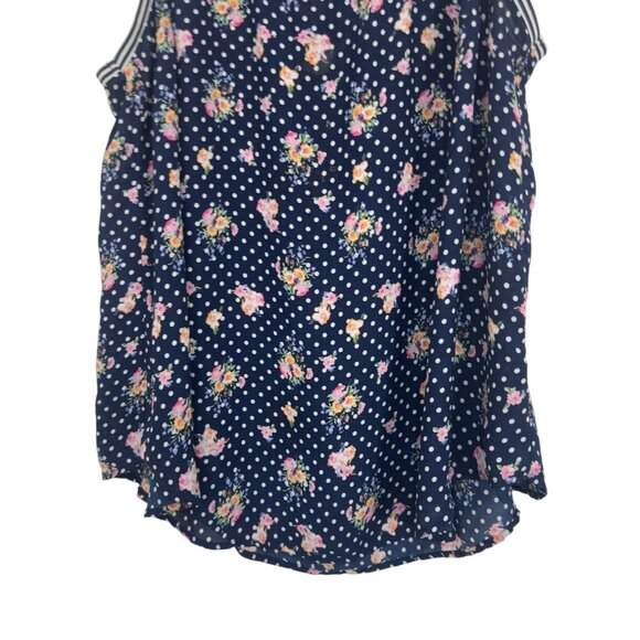 Torrid Womens Sleeveless Polka Dot & Floral Tank Top Size 3 - Picture 7 of 10